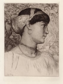 Thomas Riley Roxana etching signed
