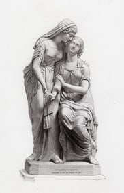 John Warrington Wood The Sisters of Bethany 1875 engraving