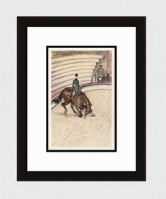 Toulouse Lautrec Color Lithograph Circus Ltd ed