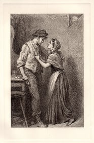 Warwick Brookes 1887 print Come Home to your Children and Me signed