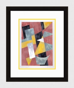 Mathis Original Gouache Team Work Framed Swiss