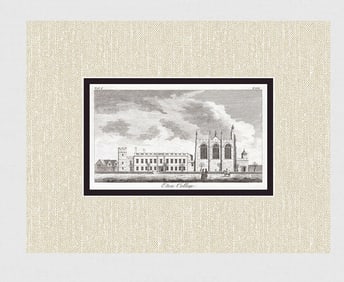 A View of Eton College 1776 Engraving