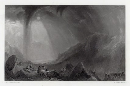 Joseph Mallord William Turner 1863 Engraving Signed