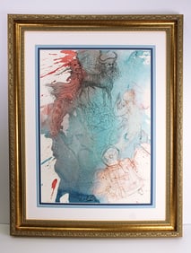 Dali Original Cherubs and the Ark 1967 Framed Lithograph