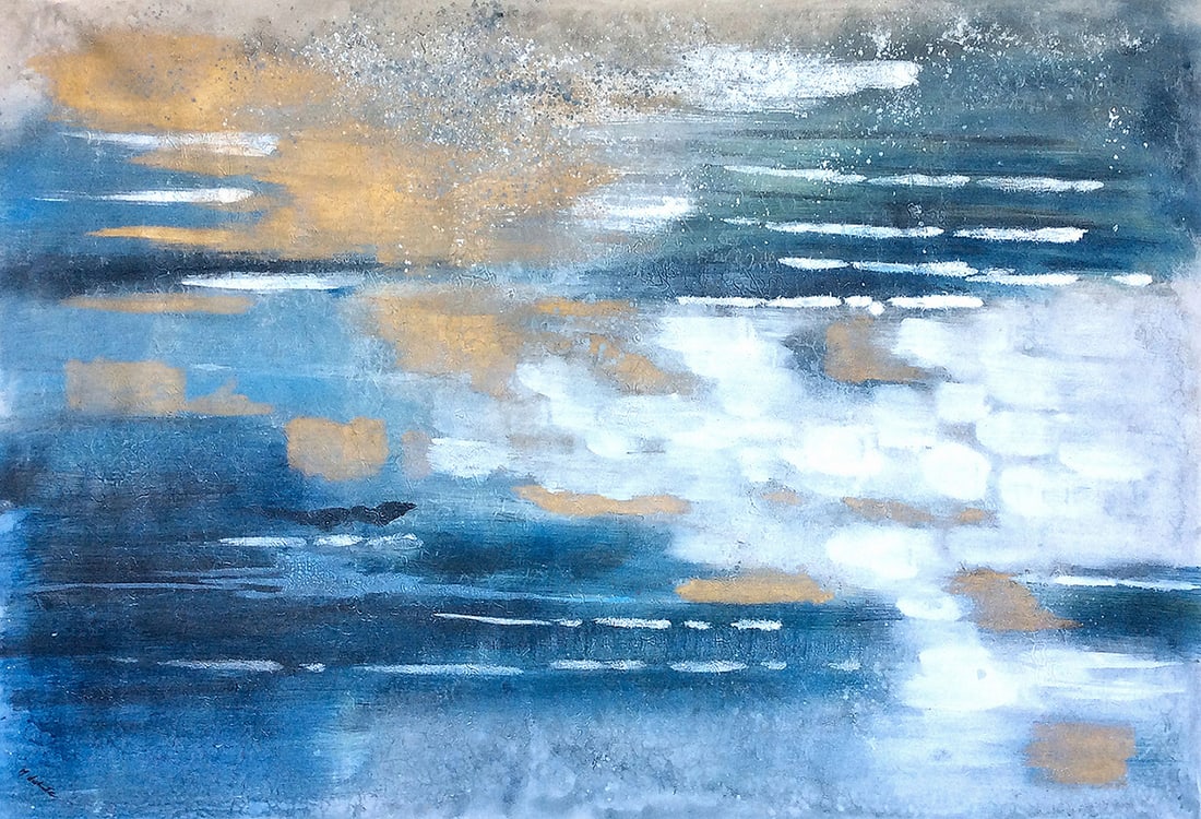 Manuel Duharte Original Painting Playa Bonita 70 x 46 inches (1 of 2)