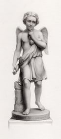 1800s Giovanni Giuseppe Fontana Engraving Commerce Genius FRAMED