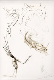 Salvador Dali Tristan Etching Signed Limited Framed