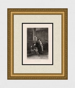 Henry Jules Jean Geoffroy Chill Penury 1891 Etching Signed