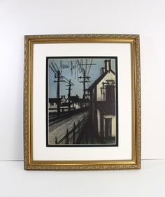 Bernard Buffet The Road to the Village 1967 lithograph
