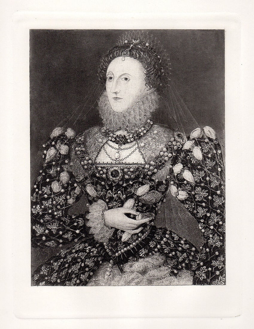 Nicholas Hilliard Queen Elizabeth 1883 Print (1 of 2)
