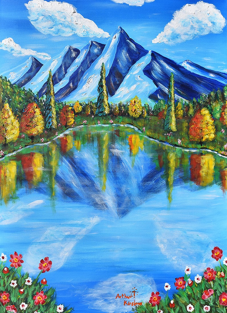 Arthur Kinslow Orginal Painting Private Getaway 30 x 40 Inches (1 of 3)