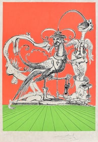 Salvador Dali Pantagruel Lithograph Signed Limited Framed