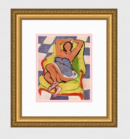 Henri Matisse The Rest Of The Pink And Blue Tile Dancer (Le Repos De La Danseuse Carrelage Rose Et