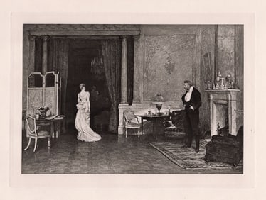 Sir William Quiller Orchardson The First Cloud 1887 print