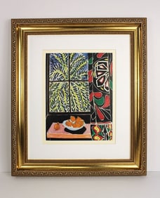 1948 Henri Matisse Interieur au Rideau Egyptien (Behind the Egyptian Curtain) print signed