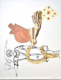 Tony Oursler Lithograph Magic Trick 2001 Signed Numbered