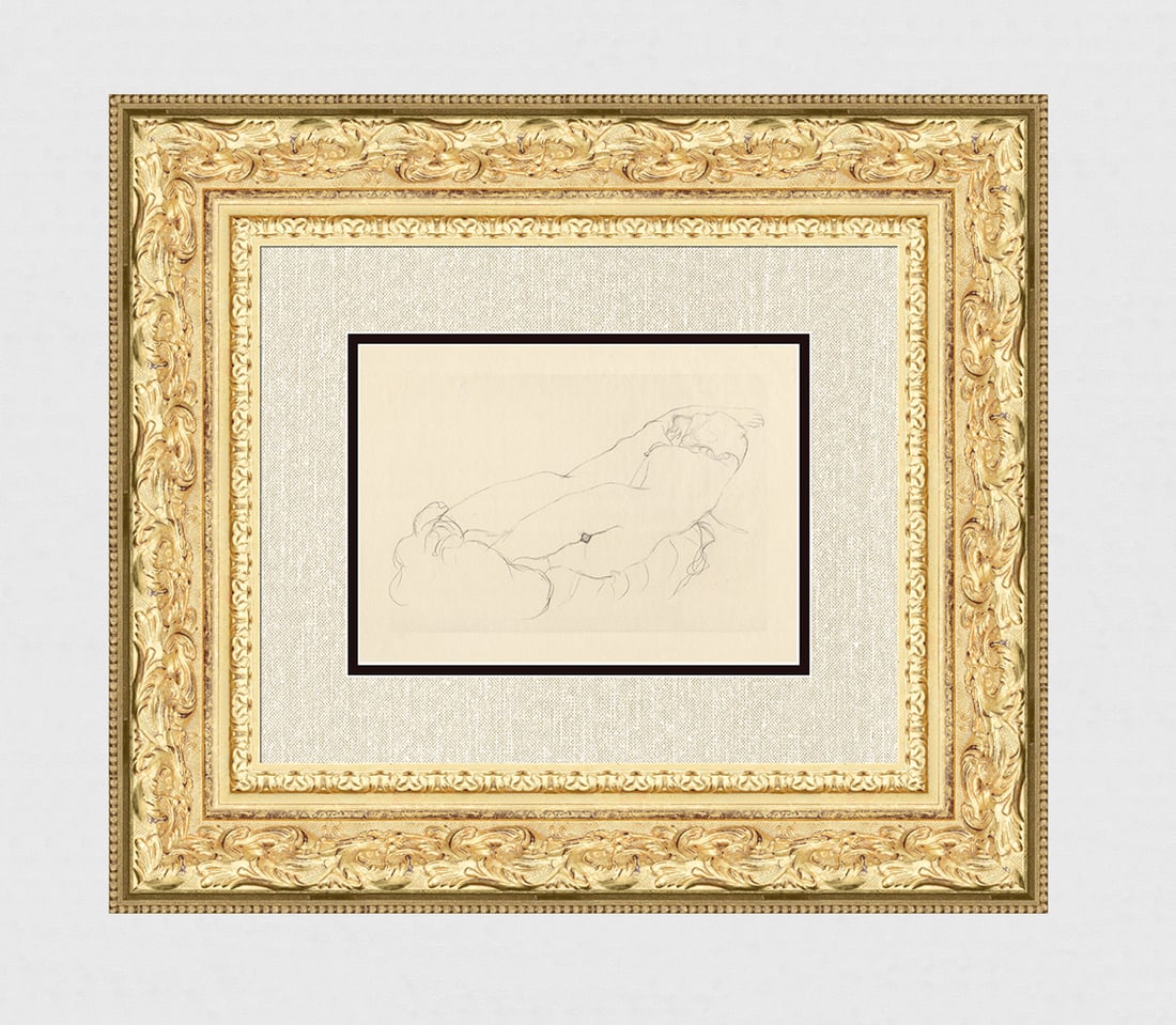 Gustav Klimt 1907 Collotype There is a Time For Lying Ltd. Ed. 450: Gustav Klimt (1862-1918). "There is a TimeThere is a Time For Lying - Lucian of Samosata (The Mimes of the Courtesans Lucian )." Collotype on laid paper. Year: 1907. Edition: 367/450 Printer: Leipzig: