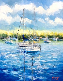 Mauricio Garay Original Weekend Trip 16 x 20 inches