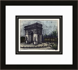 Bernard Buffet L'Arc de Triomphe 1967 lithograph