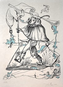 Salvador Dali Pantagruel Lithograph Signed Limited Framed