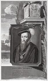 Adriaen van der Werff 1697 Engraving Edward Seymour, 1st Duke of Somerset Framed