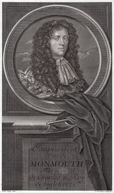 Adriaen van der Werff 1697 Engraving Duke of Monmouth Framed