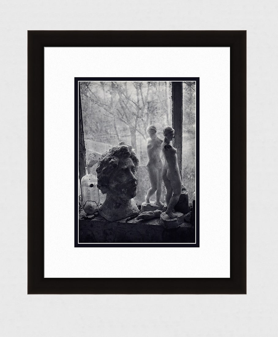 Brassai Aristide Maillol's Studio IV 1930's photogravure: Brassai. (Hungarian-French, 1899-1984). Aristide Maillol's Studio IV. Antique Photogravure. 1937-1940. Excellent. Teriade. Draeger Freres. Image size 8 5/8 x 11 1/8 inches. Approximately 18 x 20 inche