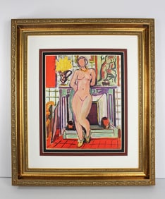 Henri Matisse Nude Standing in Front of the Fireplace 1937 Print Signed