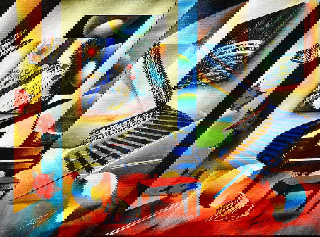 Ferjo Limited edition Giclee on Canvas Love in Paris Signed Numbered: Ferjo (Fernando de Jesus Oliveira) (B.1946;Brazilian). Love in Paris. Limited edition giclee on canvas. Signed lower right. Numbered from 350. Image size 9 x 12 inches. ***Please note, this hand signe