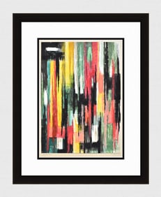 Mathis Original Gouache Mystery Framed Swiss