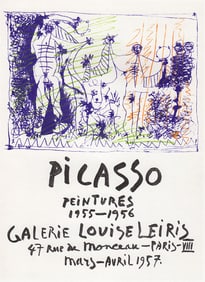 Pablo Picasso Peintures 1955-1956 lithograph signed