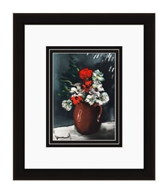 Maurice de Vlaminck Les Anemones lithograph signed