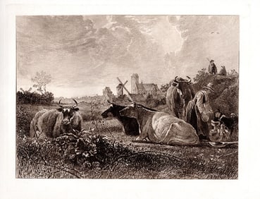 Aelbert Cuyp Milking Time, Dort (A Distant View of Dordrecht, with a Milkmaid and Four Cows, and