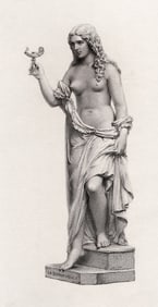 1800s Giovanni Giuseppe Fontana Engraving The Sleepwalker FRAMED