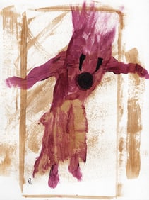 Patrick Mcdowell Kachina Painting Signed Framed