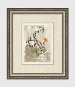 1960 Salvador Dali Thieves Authentic Woodcut