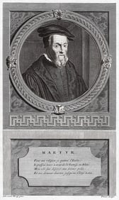 Adriaen van der Werff 1697 Engraving Peter Martyr Vermigli Framed