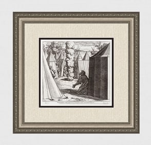 Raphael 1649 Engraving Vatican Moses speaks with god in The Tent of Meeting