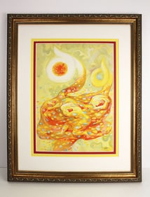 Abraham Rattner 1938 lithograph Autumn signed