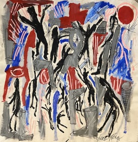 Gino Perez Last Days Original Acrylic painting 36 x 44 inches