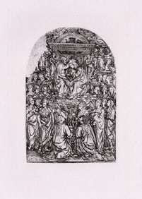 Maso Finiguerra Coronation of the Virgin 1880 etching