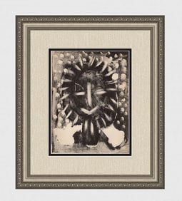 Pablo Picasso Visage 1949 Lithograph Framed