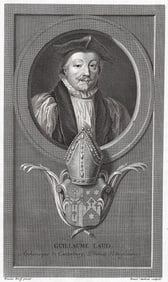 Adriaen van der Werff 1697 Engraving William Laud Framed