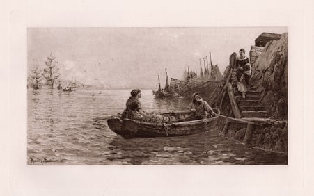 1890 Hamilton Macallum A Visitor for Jack print signed