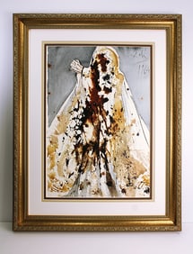 Salvador Dali Original 1967 Lazarus Framed Lithograph