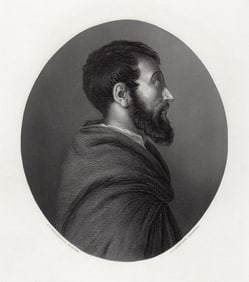 Rippingille Antique engraving The Monk 1853