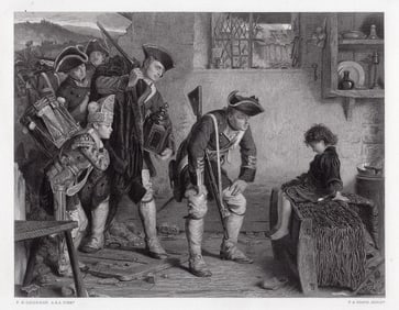 Philip Hermogenes Calderon After the Battle 1867 engraving