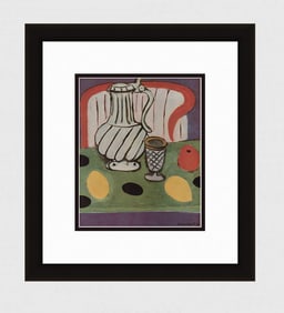MATISSE 1943 Color Lithograph "Still Life, Lemons & Tin Pot" SIGNED Framed COA