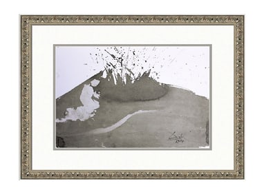 Salvador Dali Authentic 1967 Fiery Furnace Lithograph Framed