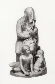 Democrito Gandolfi Bashful Beggar 1852 Engraving